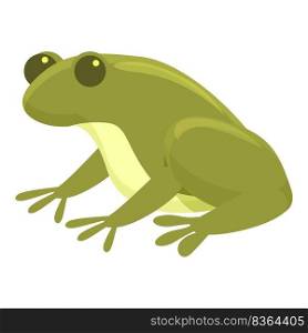 Smile frog icon cartoon vector. Jump animal. Water animal. Smile frog icon cartoon vector. Jump animal