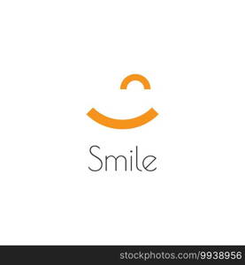 Smile happy face vector design