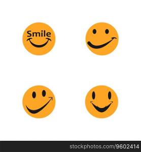 Smile icon emoticon symbol template