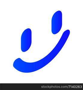 Smile icon. Isometric of smile vector icon for web design isolated on white background. Smile icon, isometric style