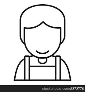 Smile icon outline vector. Happy person. Young positive. Smile icon outline vector. Happy person