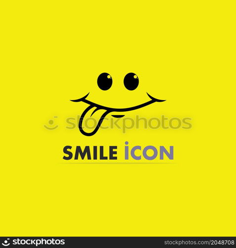 smile icon, smile, logo vector design happy emoticon Business, funny design and vector emoji happiness