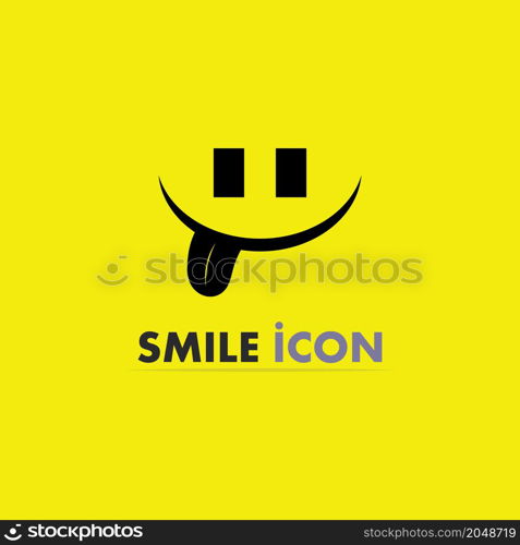 smile icon, smile, logo vector design happy emoticon Business, funny design and vector emoji happiness