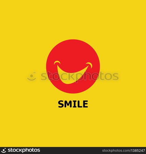 Smile logo and symbol vector image