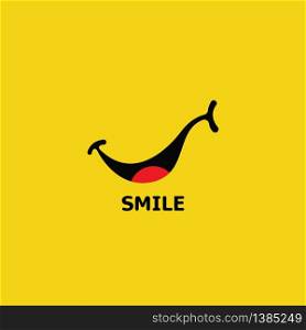 Smile logo and symbol vector image
