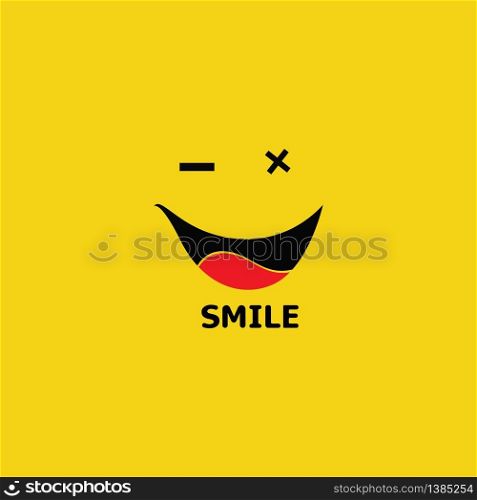 Smile logo and symbol vector image