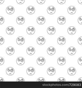Smile pattern vector seamless repeating for any web design. Smile pattern vector seamless