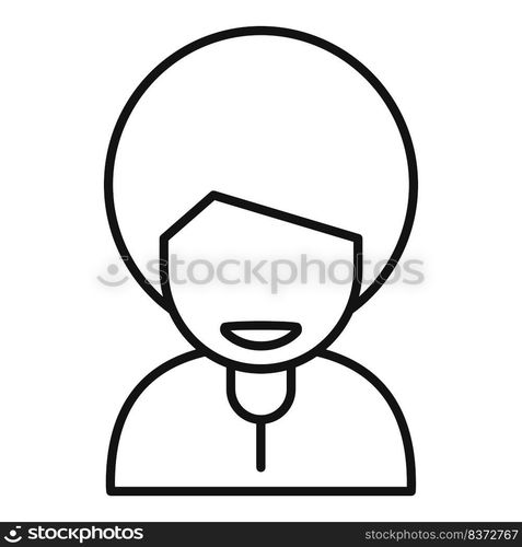 Smile respect icon outline vector. Person team. Positive character. Smile respect icon outline vector. Person team