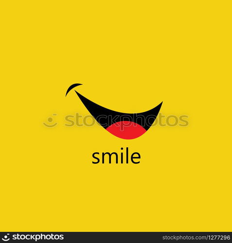 Smile vector image logo and symbol