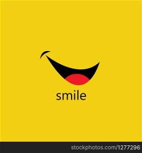 Smile vector image logo and symbol