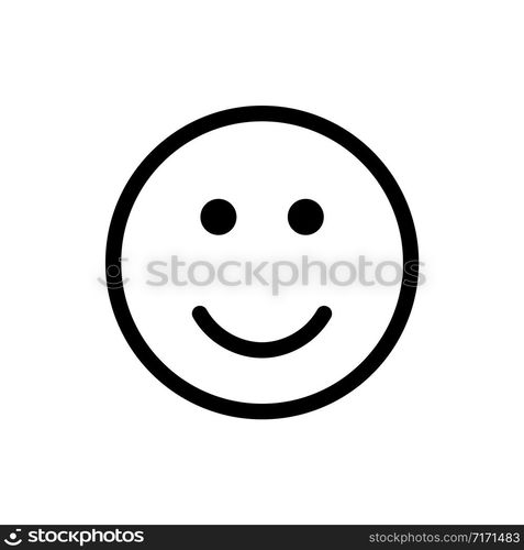 smiley happy face smile icon isolated vector illustration