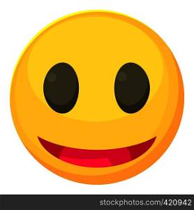 Smiley icon. Cartoon illustration of smiley vector icon for web. Smiley icon, cartoon style