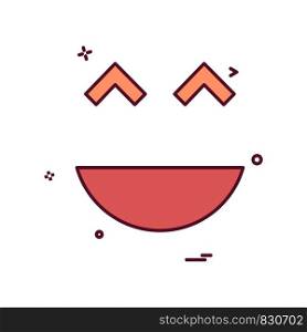 Smiley icon design vector