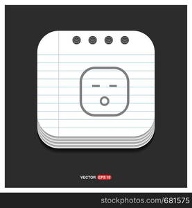 smiley icon, Face icon - Free vector icon