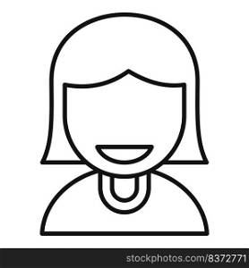 Smiling friendship icon outline vector. Person happy. Friend team. Smiling friendship icon outline vector. Person happy