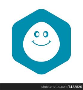 Smiling lime icon in simple style isolated vector illustration. Smiling lime icon simple