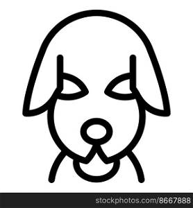 Smiling puppy icon outline vector. Dog pet. Animal canine. Smiling puppy icon outline vector. Dog pet