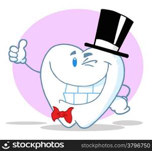 Smiling Winking Gentleman Tooth