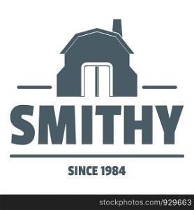 Smithy logo. Simple illustration of smithy vector logo for web. Smithy logo, simple gray style