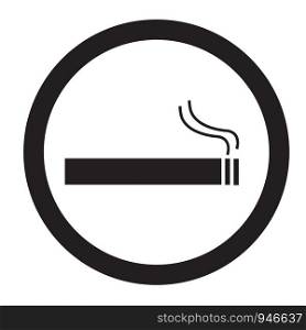smoke area icon on white background. flat style. smoke area icon for your web site design, logo, app, UI. smoke area symbol.