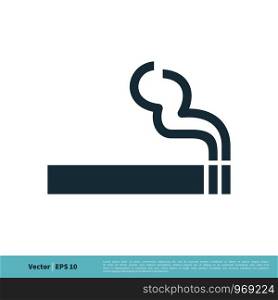 Smoke Area Icon Vector Logo Template Illustration Design. Vector EPS 10.