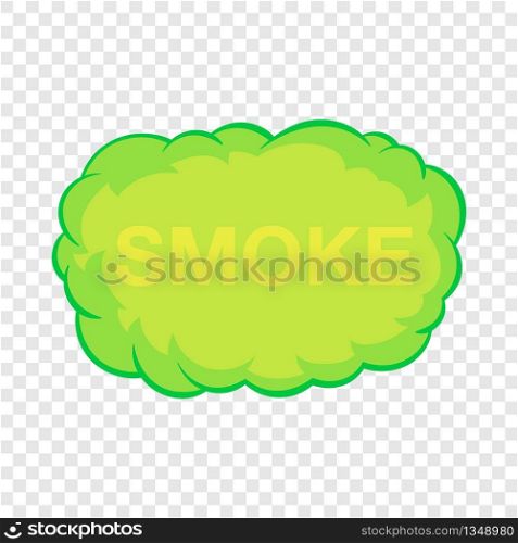 Smoke cloud icon in cartoon style on a background for any web design . Smoke cloud icon in cartoon style