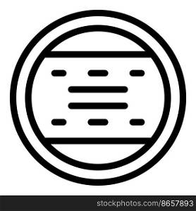 Smoke detector device icon outline vector. Fire alarm. Home control. Smoke detector device icon outline vector. Fire alarm