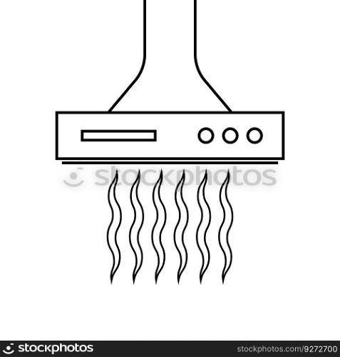 smoke extractor icon vector illustration symbol design