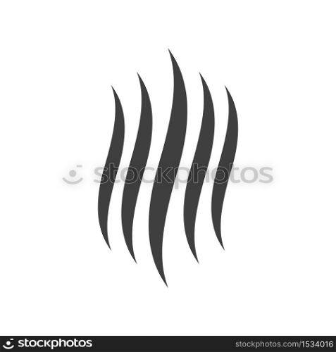 Smoke steam icon isolated on white background. Vector illustration