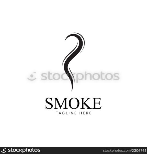 Smoke steam icon logo illustration isolated on white background Aroma vaporize icons. Smells vector line icon hot aroma stink or cooking steam symbols smelling or vapor