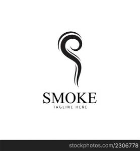 Smoke steam icon logo illustration isolated on white background Aroma vaporize icons. Smells vector line icon hot aroma stink or cooking steam symbols smelling or vapor