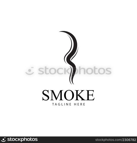 Smoke steam icon logo illustration isolated on white background Aroma vaporize icons. Smells vector line icon hot aroma stink or cooking steam symbols smelling or vapor