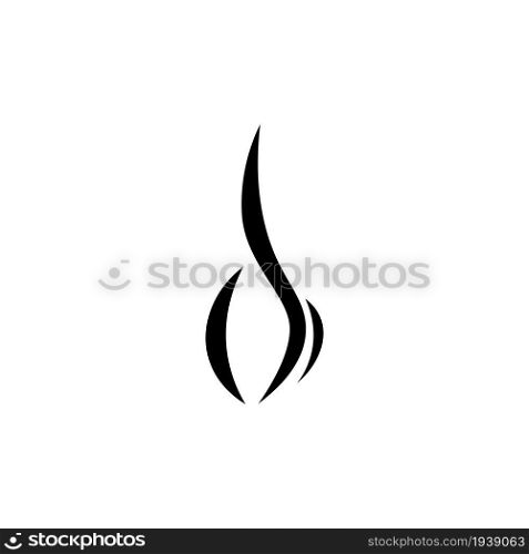 Smoke steam icon logo vector design