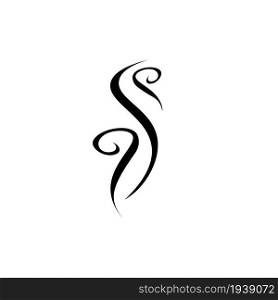 Smoke steam icon logo vector design