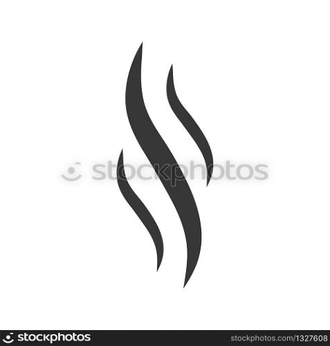 Smoke steam vector icon illustration on white
