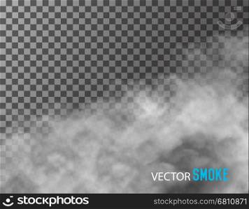 Smoke vector on transparent background.