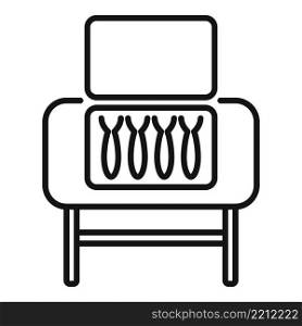 Smokehouse icon outline vector. Bbq grill. Meat smoke. Smokehouse icon outline vector. Bbq grill
