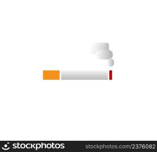 Smoking Cigarette Icon. Flat design sty≤. Vector Illustration