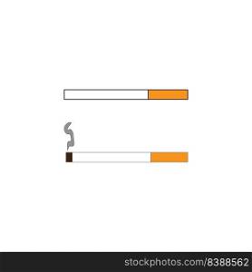 smoking drop icon logo vector design