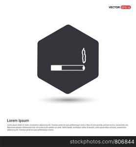 smoking icon Hexa White Background icon template - Free vector icon