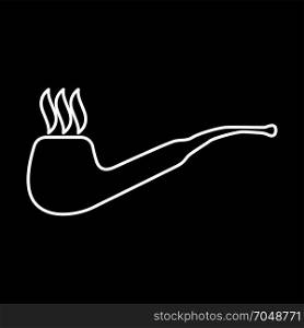 Smoking pipe icon .