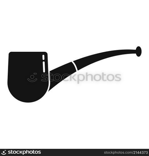 Smoking pipe icon simple vector. Smoke tobacco. Old wood. Smoking pipe icon simple vector. Smoke tobacco
