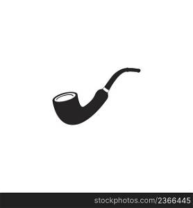Smoking pipe icon vector,illustration logo design template.