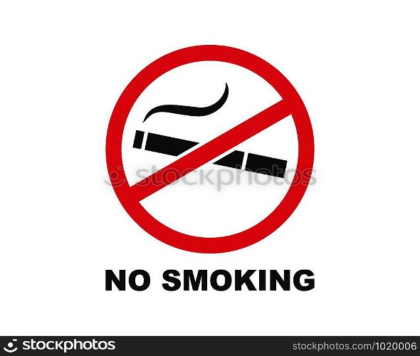 smoking sign vector illustration design template