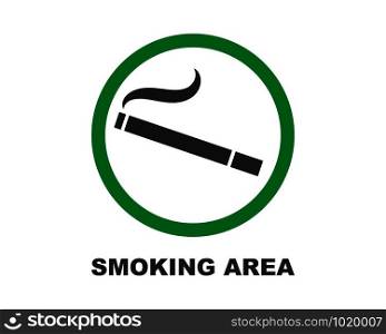 smoking sign vector illustration design template