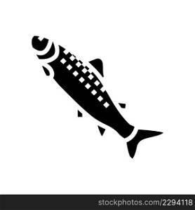 smolt salmon glyph icon vector. smolt salmon sign. isolated contour symbol black illustration. smolt salmon glyph icon vector illustration