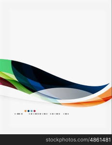 Smooth elegant wave. Smooth elegant wave vector background