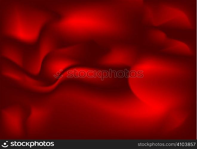 Smooth flowing red and maroon material background