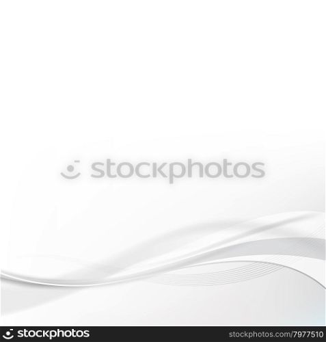 Smooth grayscale lines abstract background. Vector illustration