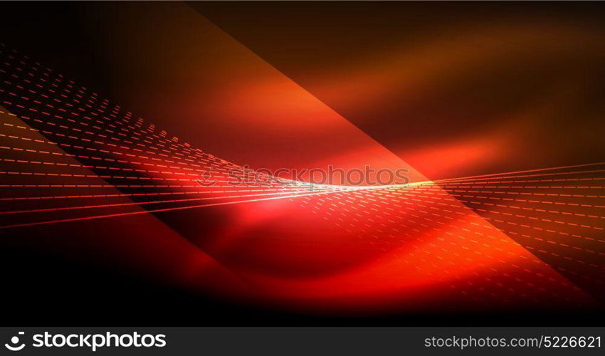 Smooth light effect, straight lines on glowing shiny neon dark background. Energy technology idea. Smooth light effect, straight lines on glowing shiny neon dark background. Energy technology idea. Vector illustration